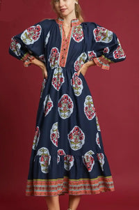 The Floral Border Dress