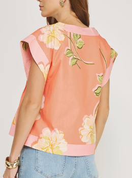 S26 Tropical Hibiscus Top