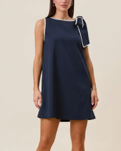 S26 Tie Shoulder Mini Dress