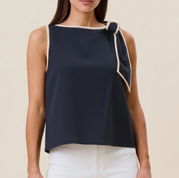 S26 Bow Shoulder Top
