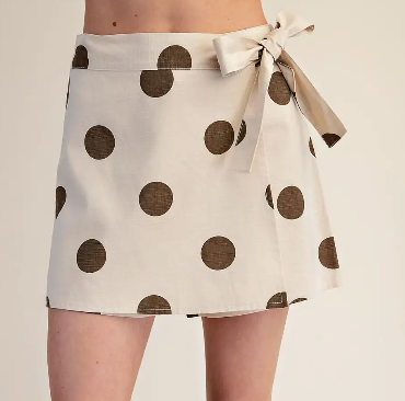 SU26 Polka Wrap Skirt