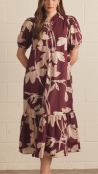 F26 Fall Floral Dress