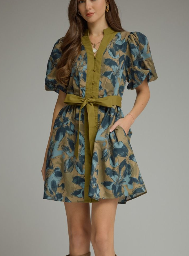 F26  Fancy Floral Dress