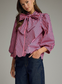 F26 Bows & Stripes Top