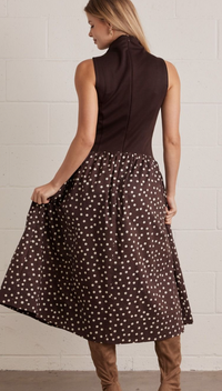 F26 Polka Midi Dress