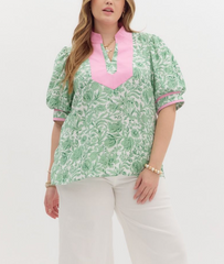 It's A Garden Party Curvy Top
