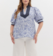 It's A Garden Party Curvy Top