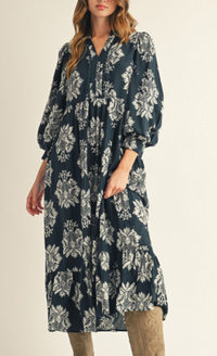 The Boho Olive Dress