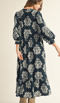 The Boho Olive Dress
