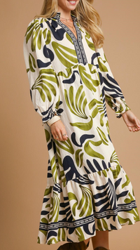 The Boho Leafy Dress