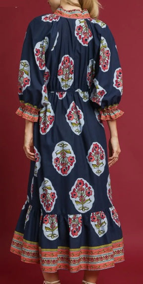 The Floral Border Dress