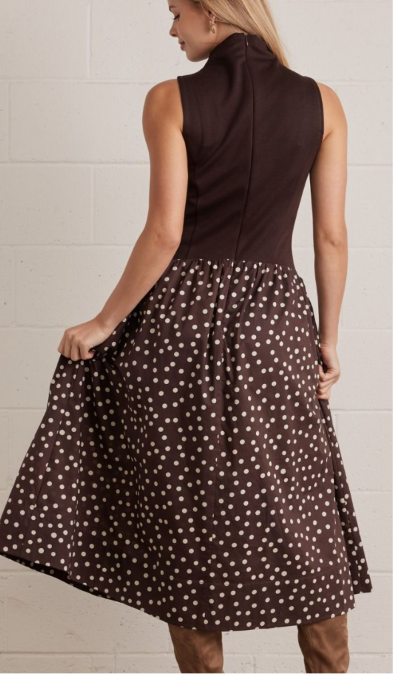 F26 Polka Midi Dress