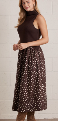 F26 Polka Midi Dress