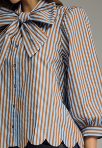 F26 Bows & Stripes Top