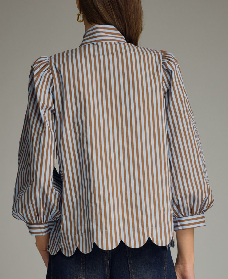 F26 Bows & Stripes Top