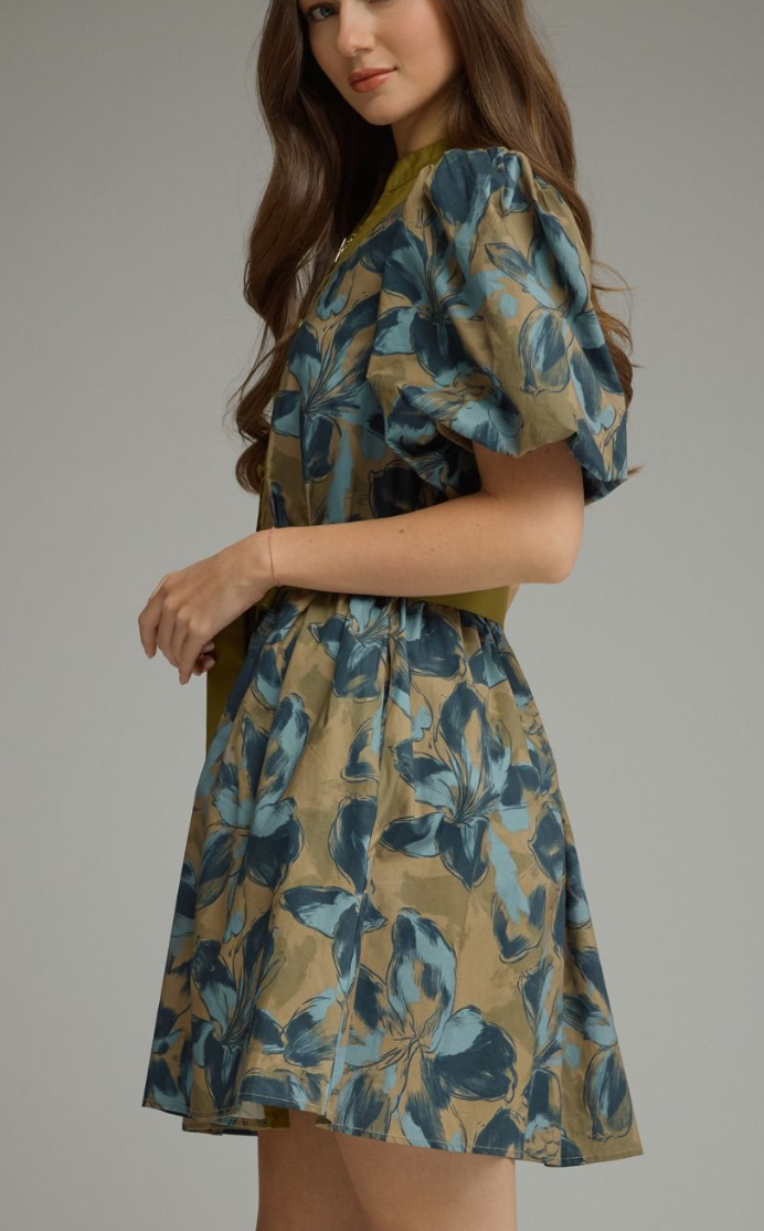 F26  Fancy Floral Dress