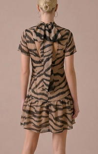 F26 Animal Organza Dress
