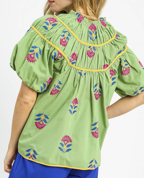 The Blooming Sage Top