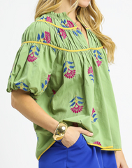 The Blooming Sage Top