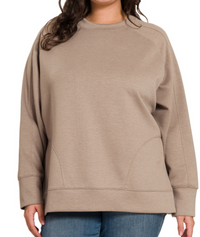 S26 Scuba Pullover Side Slits Curvy