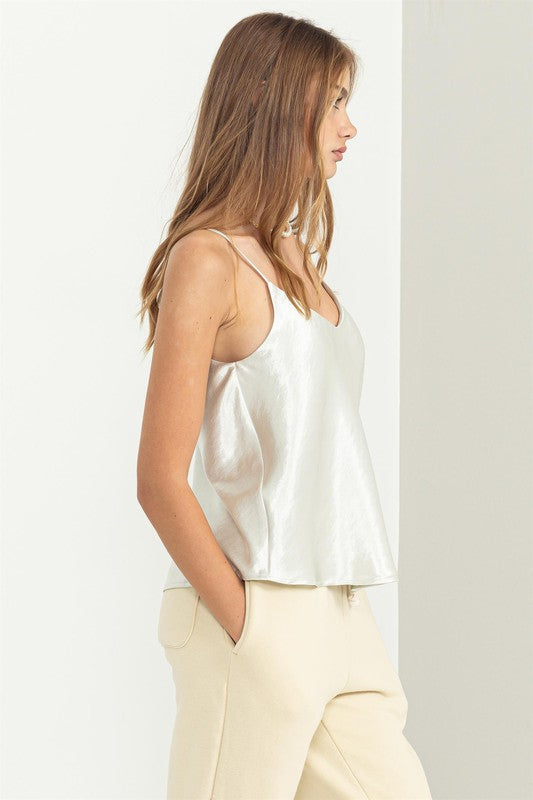 The Right One Satin Cami Top
