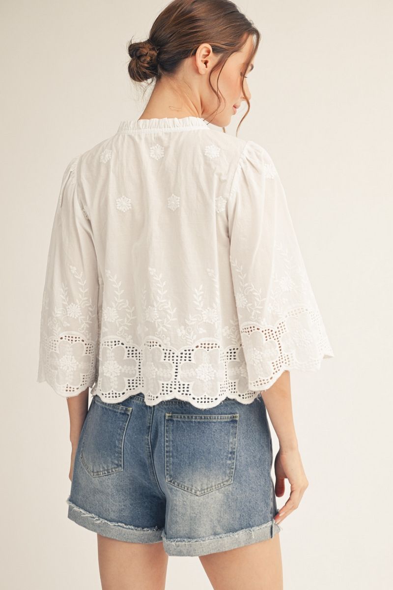 S26 Tie Front Top
