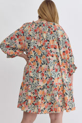 Just Peachy Dress in Curvy Sizes