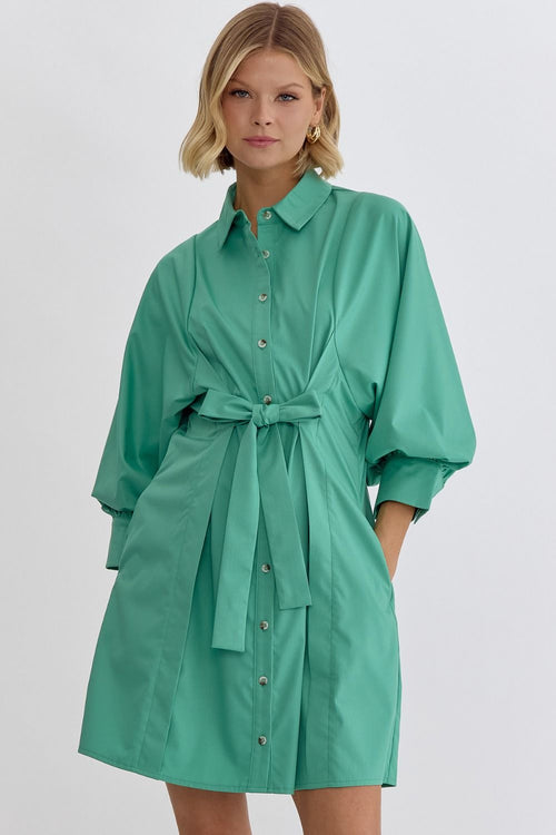 With Ease Button Down Dress