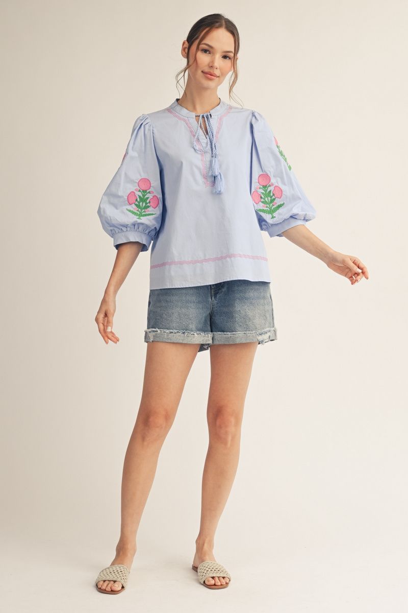 S26 Floral Meets The Sky Top