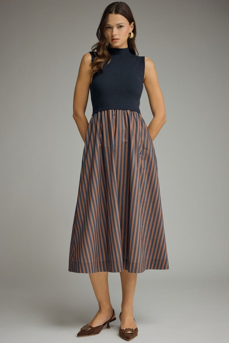 F26 Striped Skirt Dress