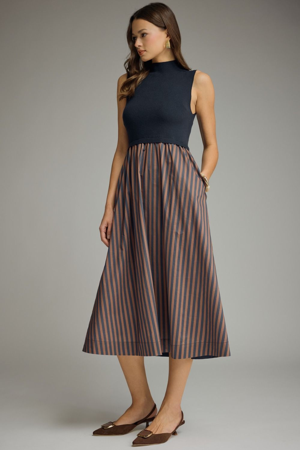 F26 Striped Skirt Dress