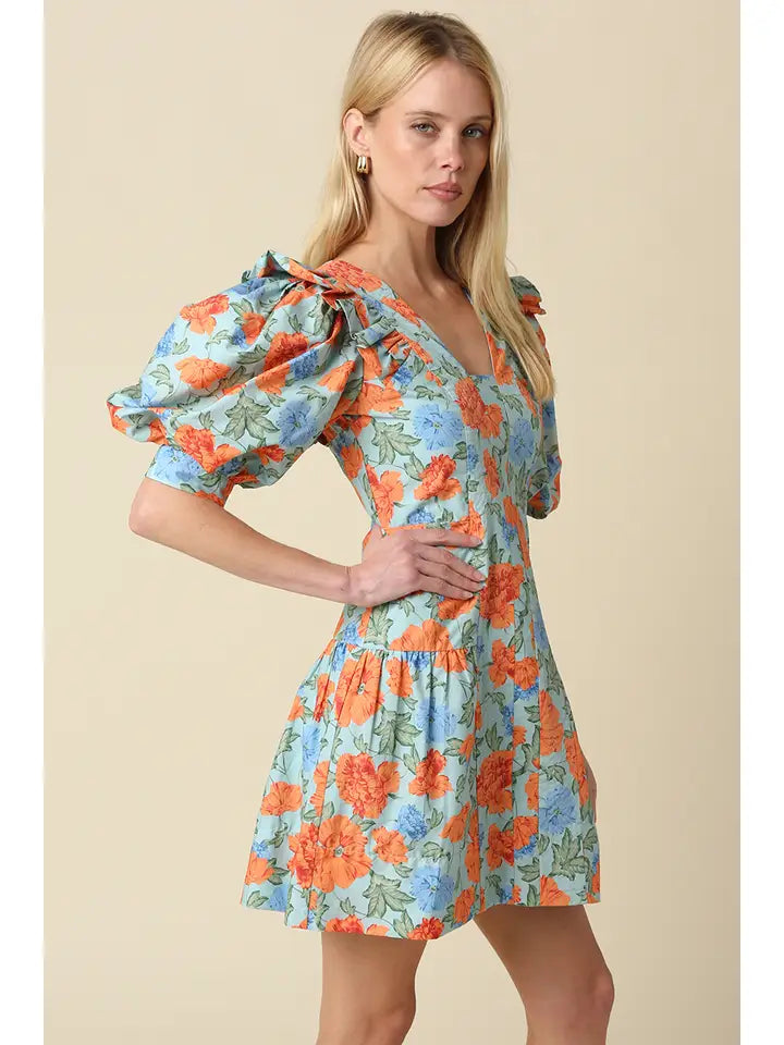 S26 Kayla Floral Mini Dress