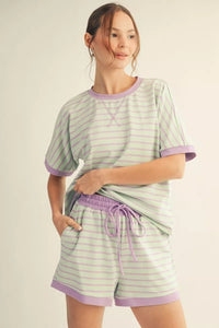 S26 Cutest Stripe Short Set
