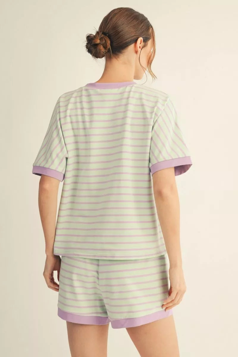 S26 Cutest Stripe Short Set
